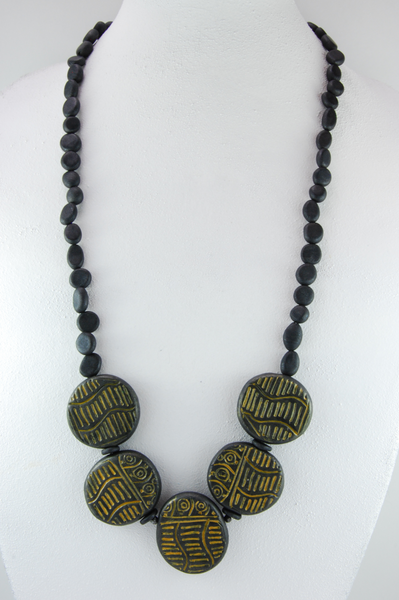 Global Necklace with Beaded String