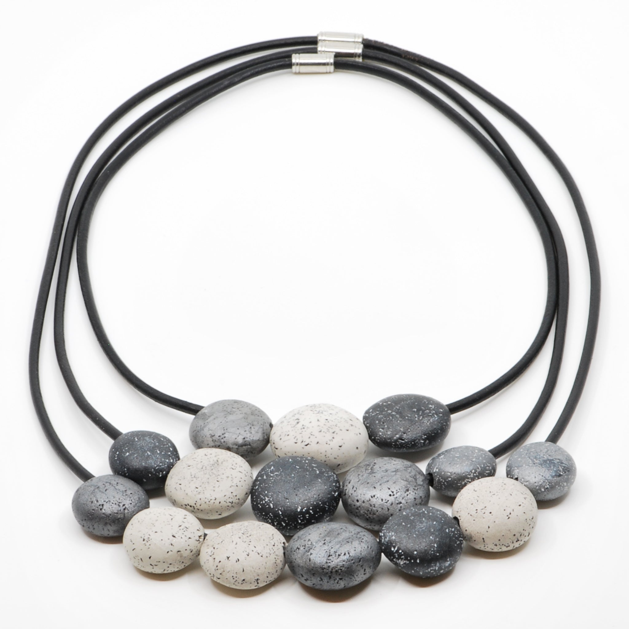 Pebble Necklace Set - Black